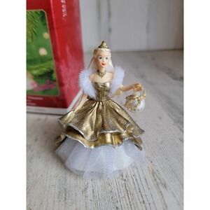 Vintage Hallmark celebration Barbie ornament Xmas doll collectible